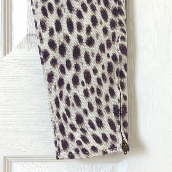 Denim & Supply Ralph Lauren Cheetah Print Mid Rise Ankle Cropped Skinny Jeans 31 - Picture 15 of 16